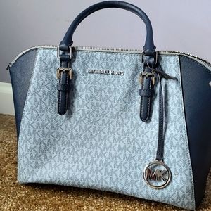 Michael Kors Blue Monogram Bag
